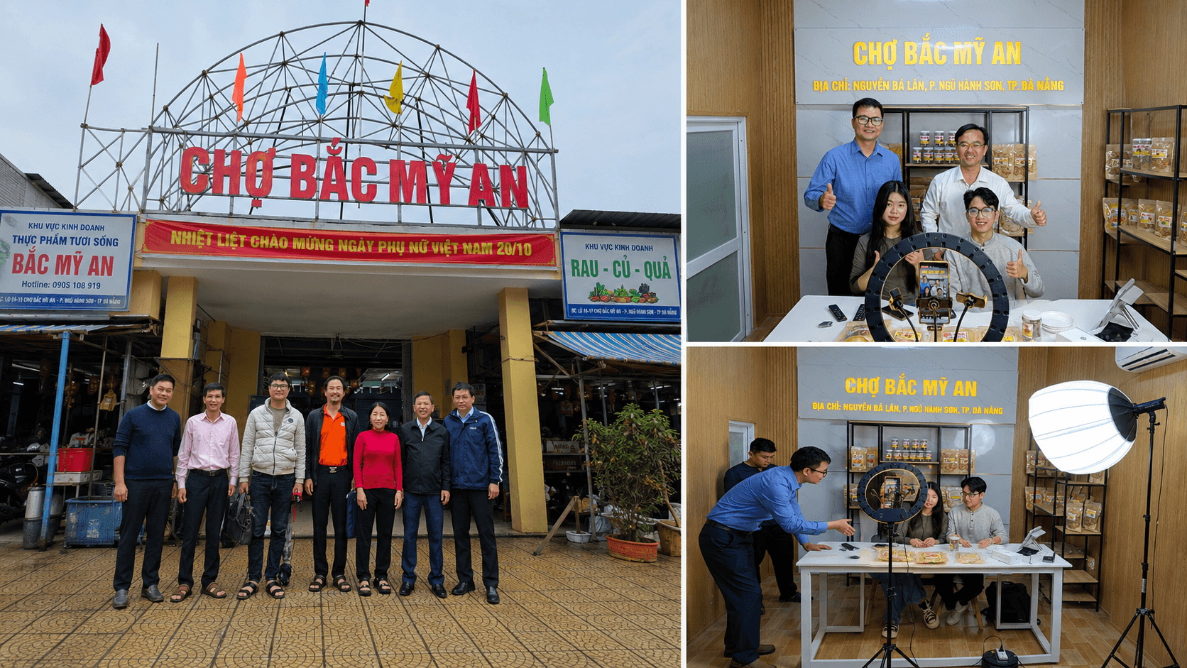 Hành trình một năm đưa “gian hàng số” đến tiểu thương chợ Bắc Mỹ An